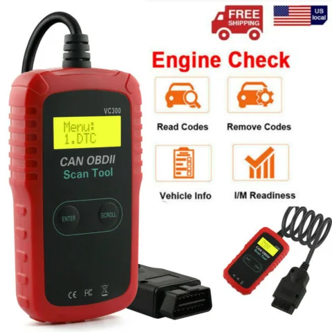 ANCEL VC300 CAN OBD2 스캐너, OBD 코드 리더, 자동차 고장 진단 도구, 엔진 고장만 확인