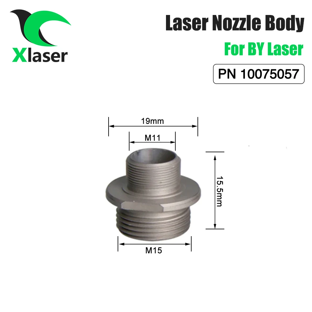 XLaser 10pcs/lot BY Laser Nozzle Body Inner Reference PN 10075057 For BY Fiber Laser Cutting Head Replacement Parts