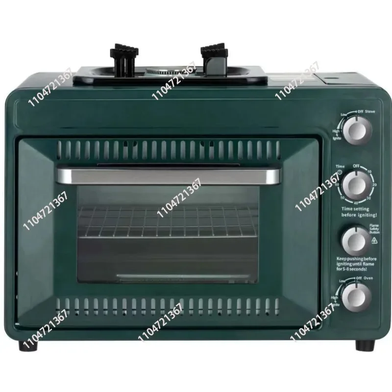 Portable Outdoor Gas Oven 25-30L Integrated Casserole Stove Outdoor Camping Cooking Oven