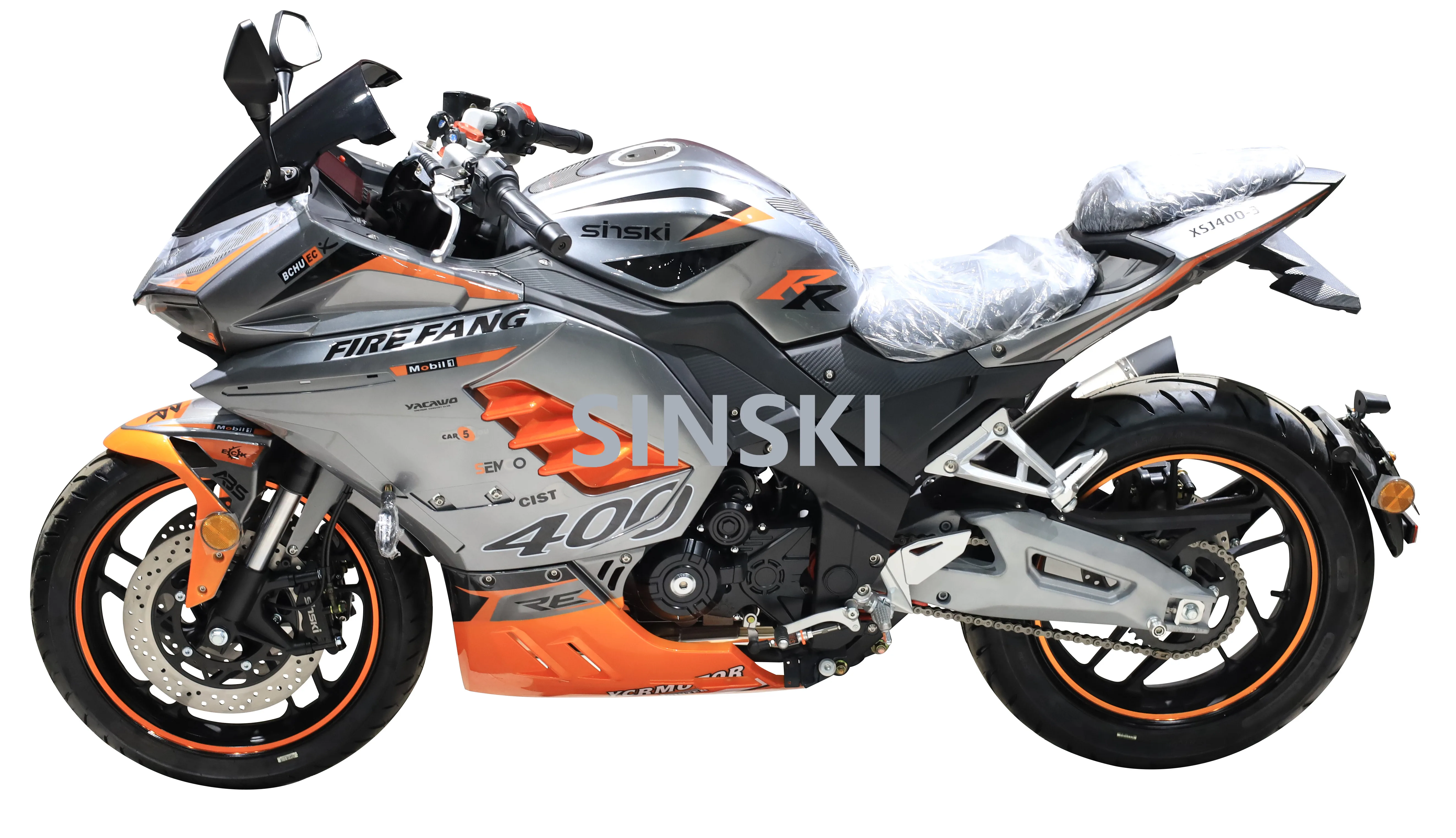 SINSKI  Provide DDP to Home and DOT Super Power High Speed 130KMH 400cc Racing Motorcycles Sportbikes for Usa Market