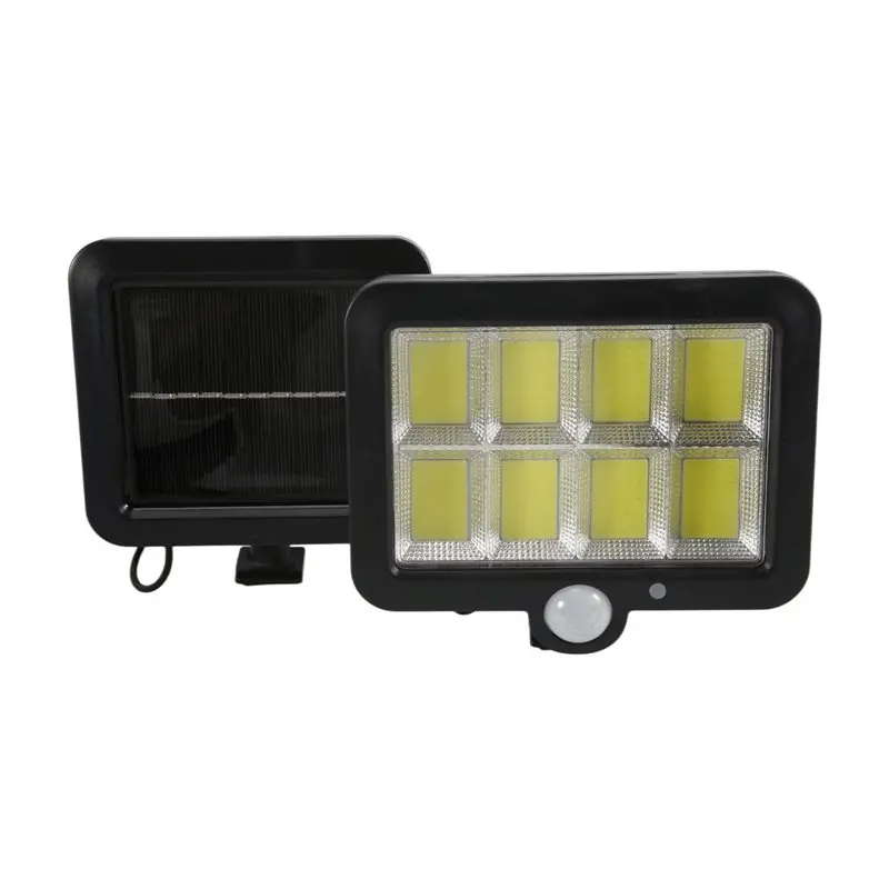 M12K-160 COB Solar Powered Light Outdoor Motion Sensor Sunlight Waterproof Wall Lamp For Garden Garage Driveway Porch Fence