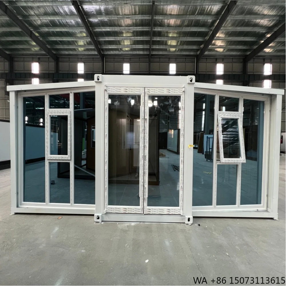 Prefabricated Prefab Mobile Tiny Home 2 3 4 5 Bedroom Prefab House 20ft 40ft Folding Expandable Container House Terrace Sunroom