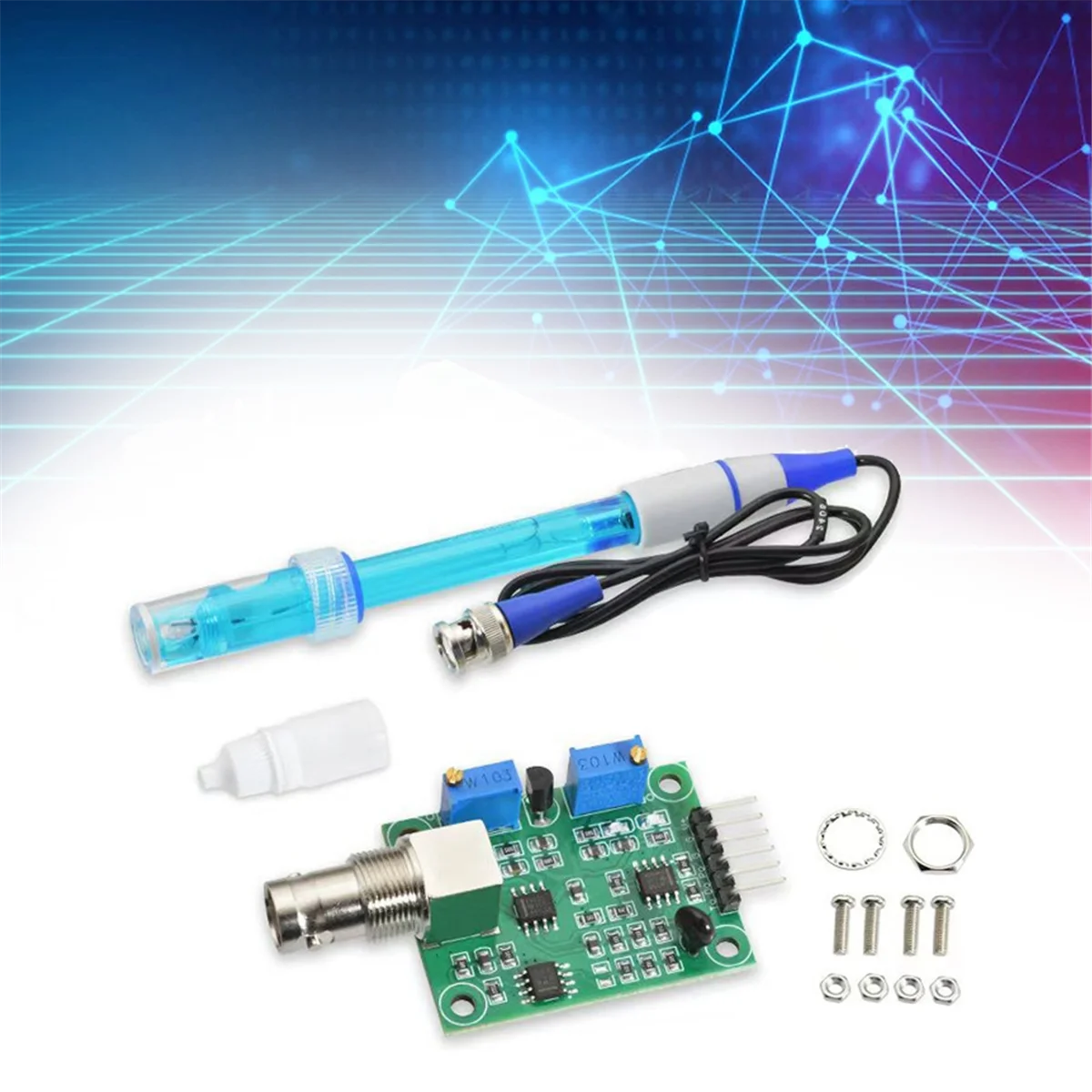 A62T-PH4502C PH Value Detection Sensor Module Kit Detection Regulator Soil Water Quality Acid-Alkali Concentration Sensor