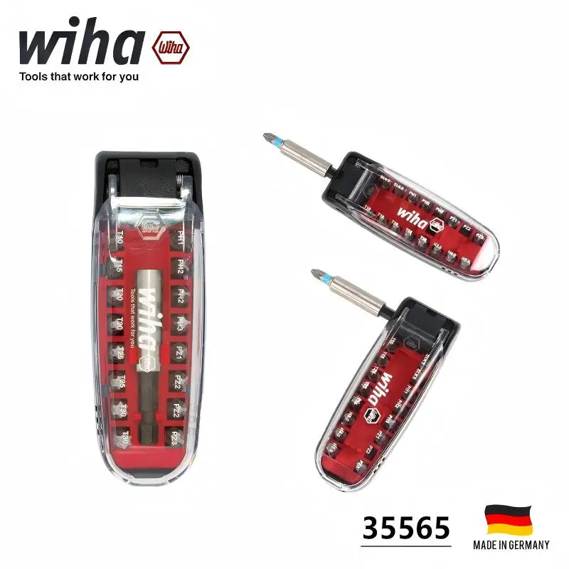 

Набор бит Wiha 35565 CroCo, 17 шт. - магнитные отверточные насадки, кейс для хранения для ремонта/ручных инструментов