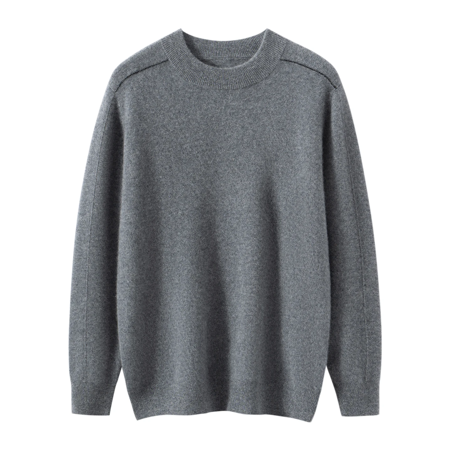 Thick and tight autumn and winter thickened 100% pure cashmere sweater men's semi-high neck sweater bottoming sweater