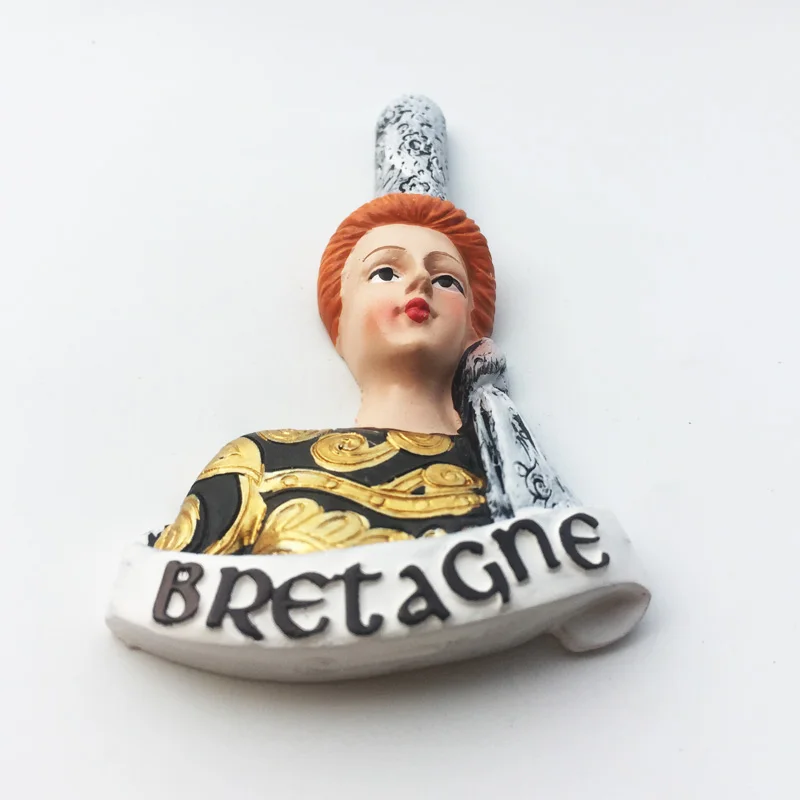 Fridge magnet Brittany maid creative cultural landscape decoration message post tourist souvenir