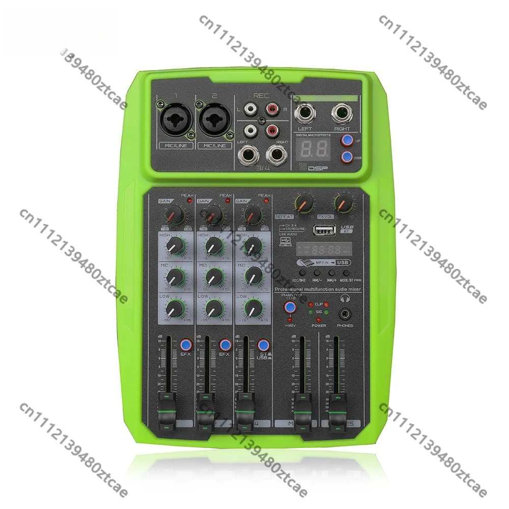 Mixing console, outdoor conference speaker, USB Bluetooth reverb audio processor, karaoke live streaming with sound card