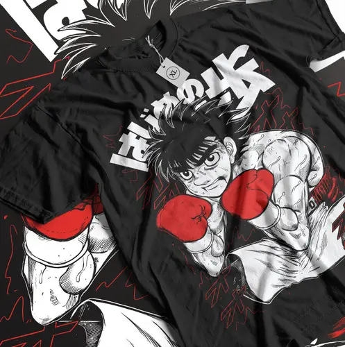 Imagen 1 del producto Camiseta Hajime No Ippo Unisex, Kamogawa Boxing Gym Crew, Ippo Makunouchi Kbg,Manga
