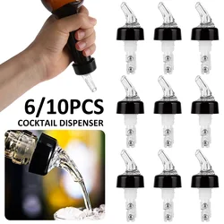 6/10Pcs Automatic Measured Bottle Pourer Plastic Wine Pourer Clear Quick Measure Whisky Liquid Liquor Wine Cocktail Dispenser