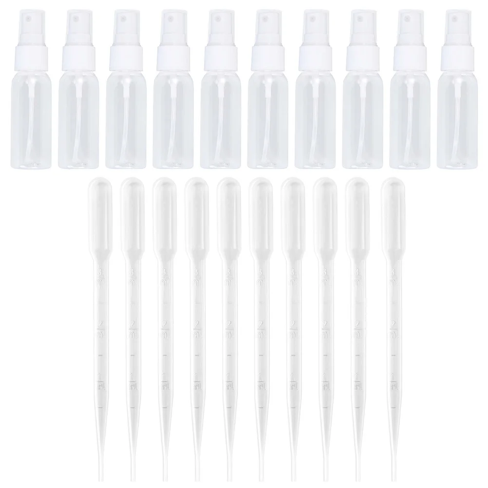 

40pcs Spray Bottles Set Transparent Plastic Travel Spray Bottle Refillable Leak-Proof For Perfume Toner Makeup Liquid Portable
