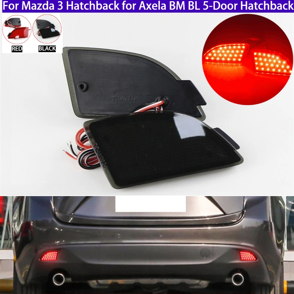 

2Pcs/set Car LED Rear Bumper Light Tail Brake Stop Lamp BCW8515L0B for Mazda 3 Hatchback for Axela BM BL 5-door Hatchback