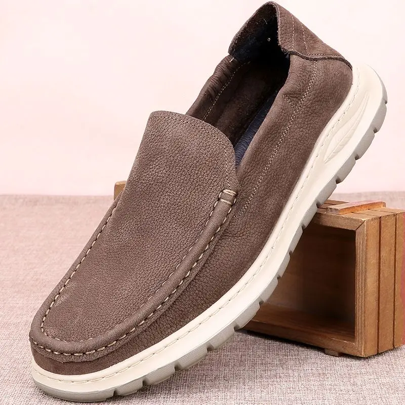 2024 Autumn New Men's Shoes Simple Outdoor Business Casual Loaers Breathable Men's Non-slip Ultra-light Soles Flats