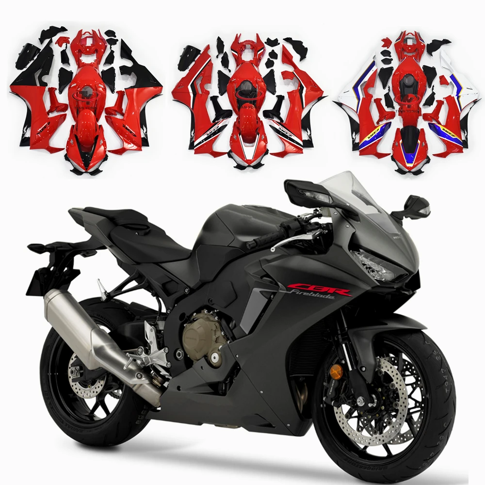 Motorcycle Full Fairing Kit For CBR1000RR 2017 2018 2019 2020 CBR1000 RR Bodywork Cowling 4 red print styles