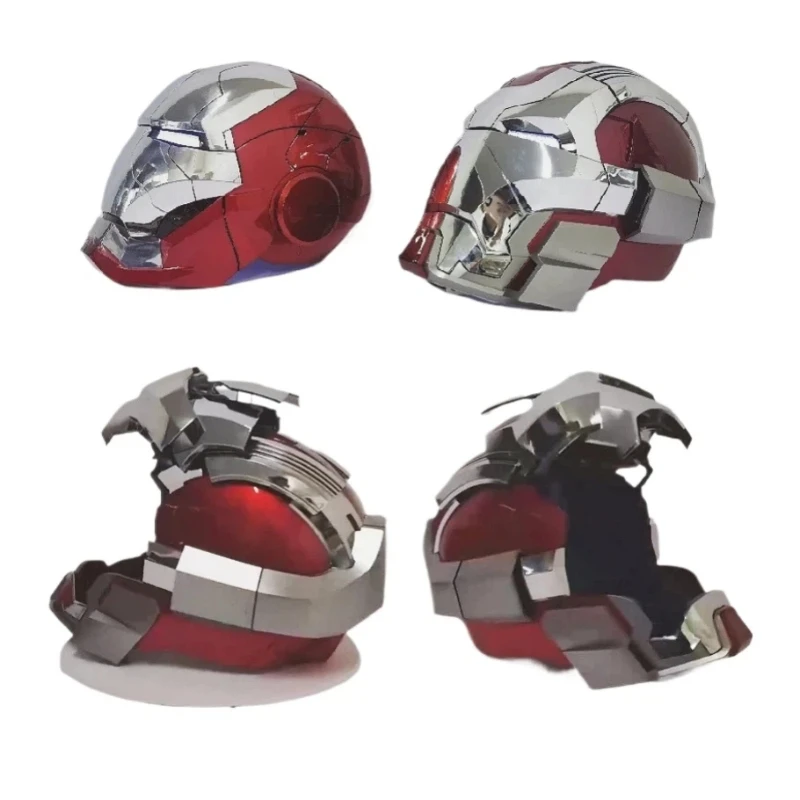 Iron Man MK5 Wearable Helmet Voice Control Auto Mask Cosplay Upgrade Marvel LED Sound Christmas Gift For Adult Fans Decor