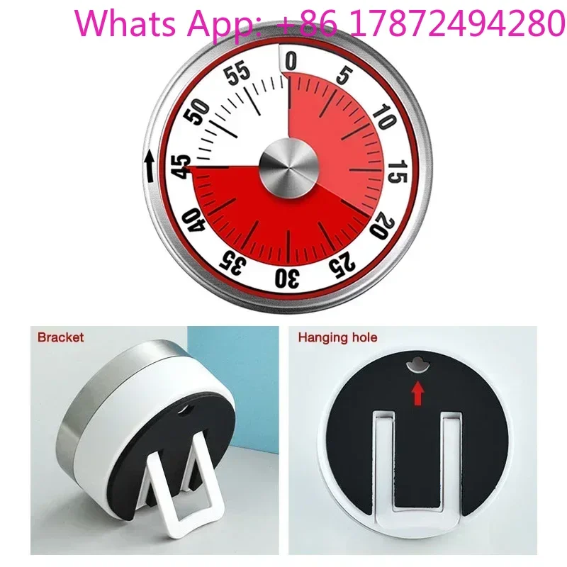 Kitchen Timer Kitchen Mechanical Timer Student Reminder Timer Child Time Management Magnet with Bracket