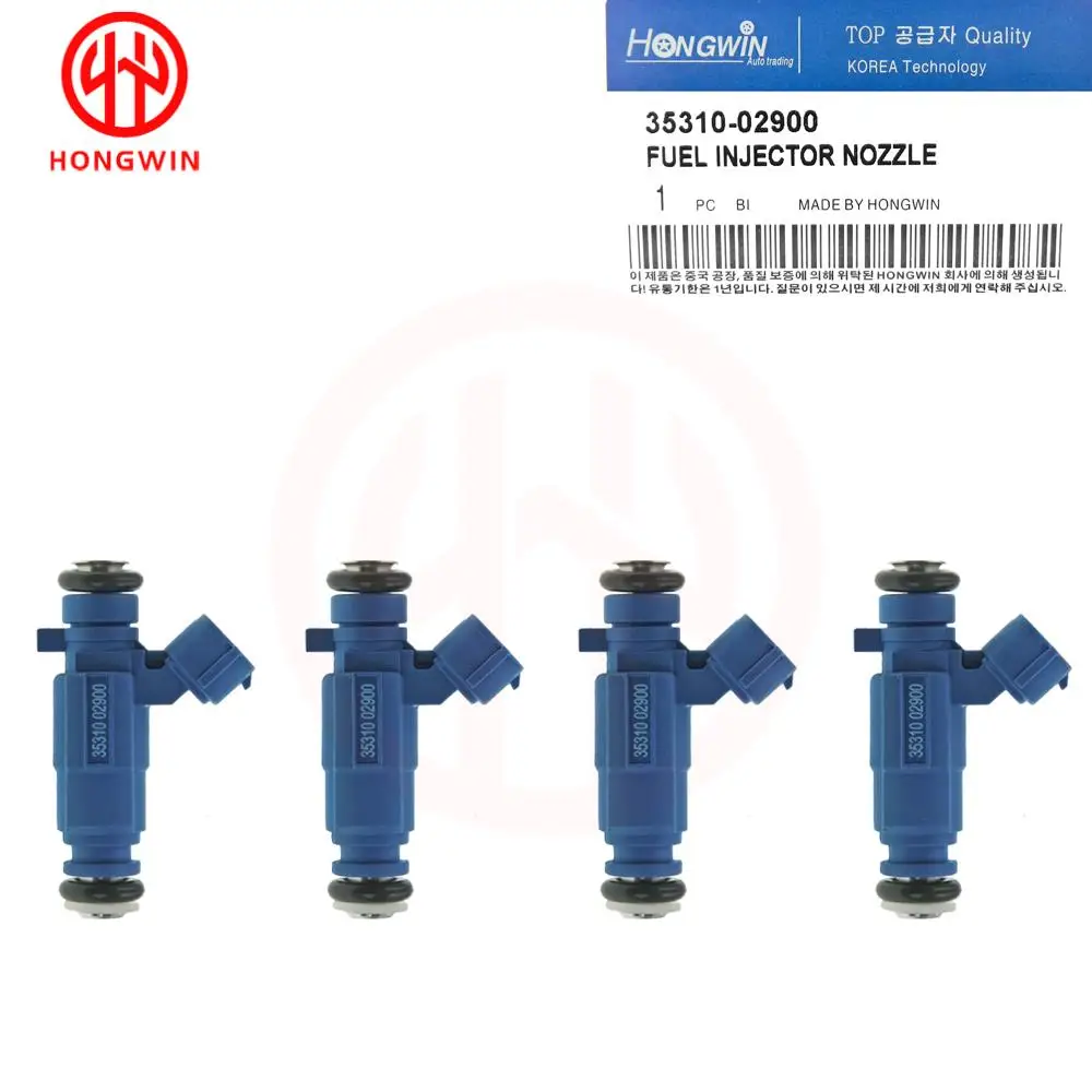 4x Fuel Injector Nozzle 35310-02900 For Hyundai Atos MX i10 PA Kia Picanto BA 1.1 9260930017 3531002900