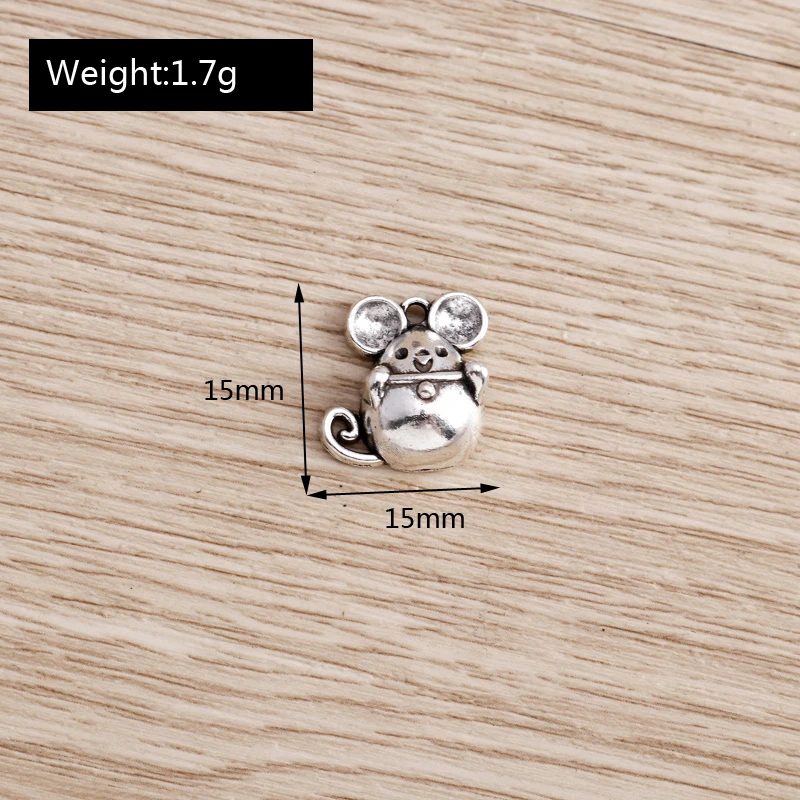 Tusember 20 Stück Legierungs-Anhänger in Form von Eule, Bär, Elefant und Pferd für Schmuck, Halsketten, DIY-Armbänder, Ohrringe, Zubehör und Bastelarbeiten – Detail 17