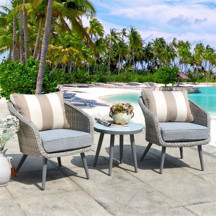 

Factory Wholesale Durable Outdoor Rattan Furniture Patio Lounge Garden Wicker Dining Set