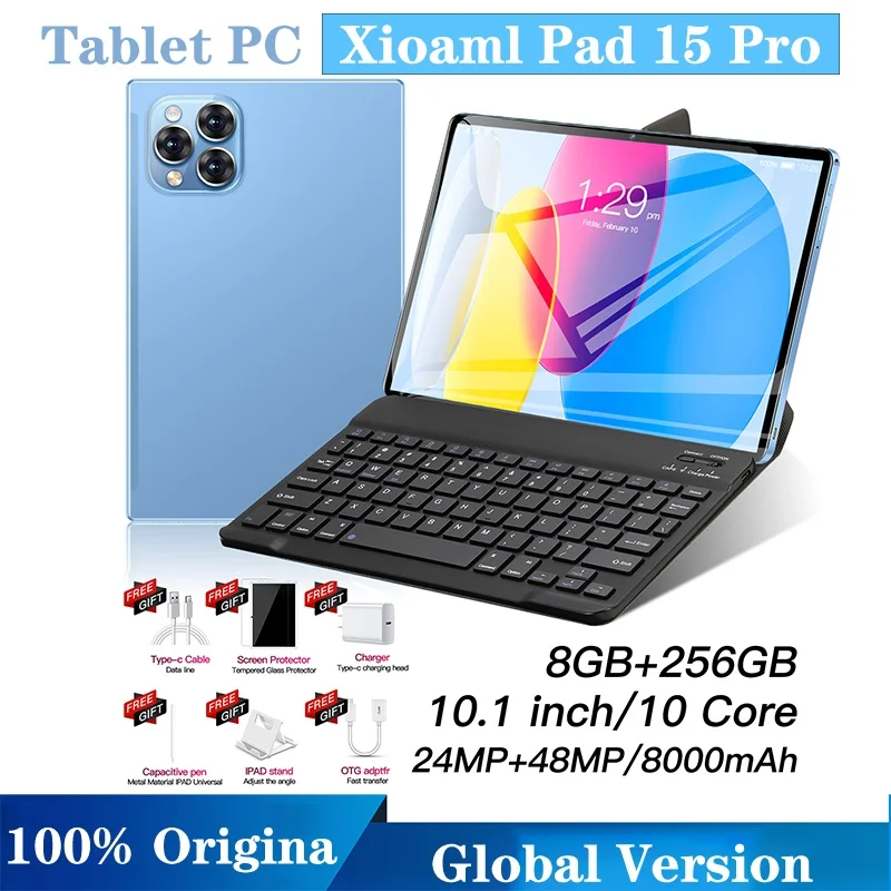 Global Version Origina Xioami Pad 15 Pro Tablet Android13 11Inch 16GB 1TB 5G Dual SIM Phone Call GPS Bluetooth WiFi WPS Tablet