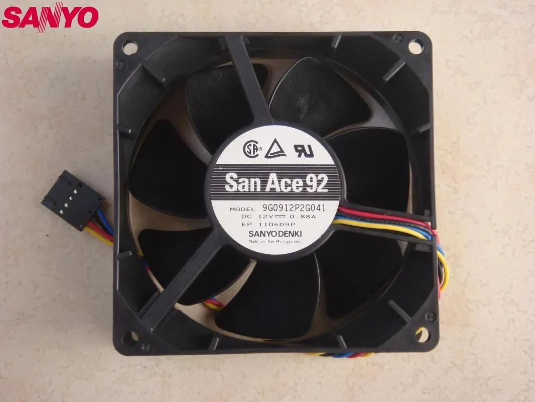 1pcs 9G0912P2G041 12V 0.88A 9032 90mm 90*90*32mm server cooling fan