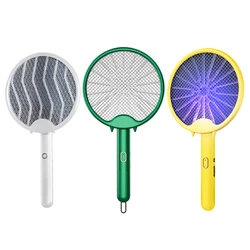 2-in-1 Rechargeable Fly Swatter Effective And Safe Residue-Free Electric Fly Swatter Racket Mosquito