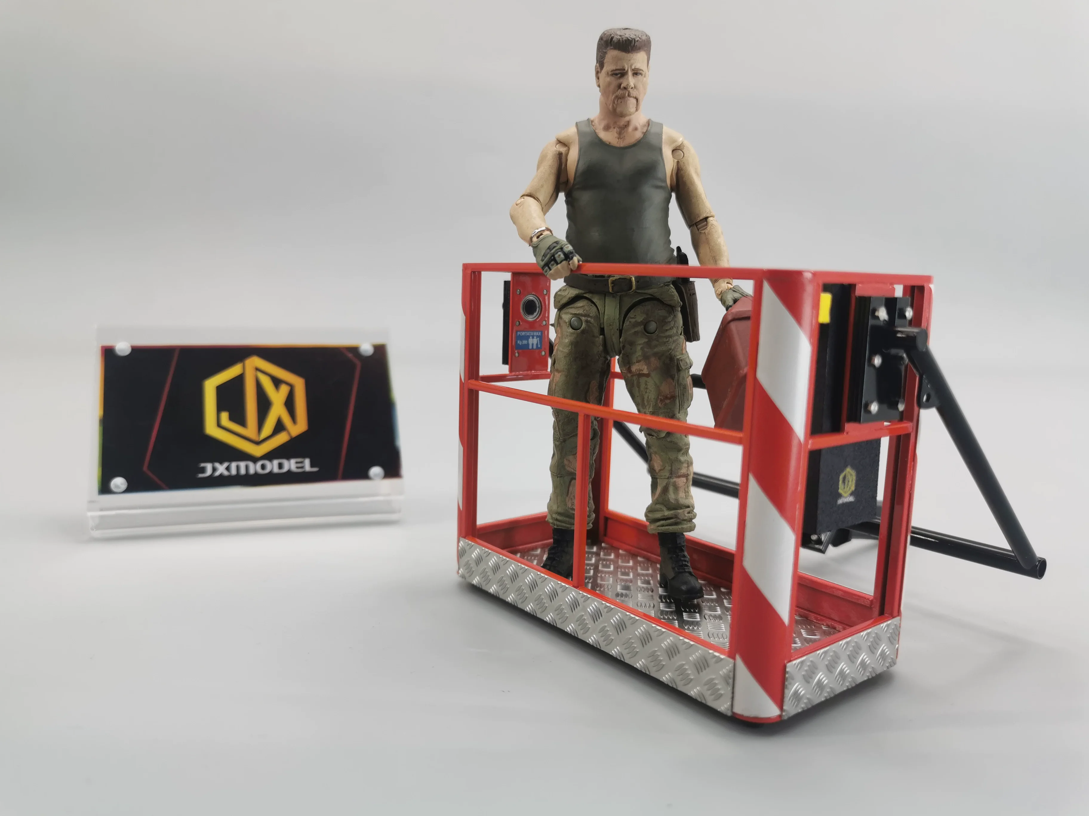 JXmodel 1/14 LKW-montierter Kran-Betriebskäfig F1650 Erweiterter Anbau-Hebekäfig – Detail 14