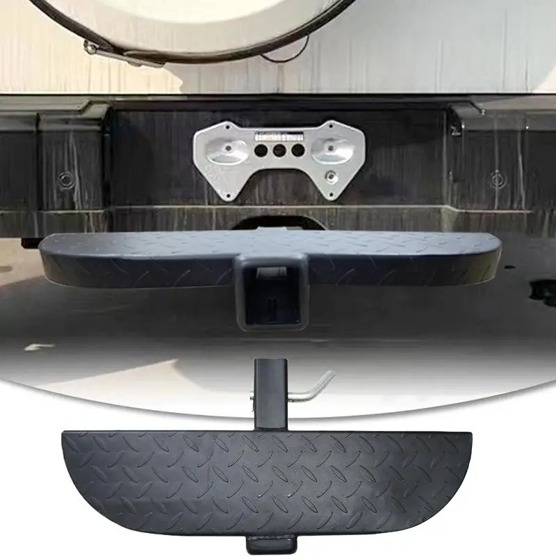 

Tow Hitch Step Truck Bumper Step Trailer Step Towing Hitch Steps Non-Slip Hitch Receiver Step Rear Bumper Guard Carbon Steel