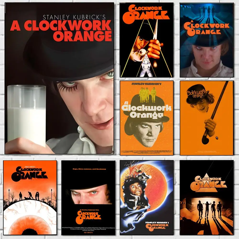 A Clockwork Orange Poster HD Wall Art Decal Self-Adhesive Aesthetic Decor For Home Living Bedroom Bar Aesthetic