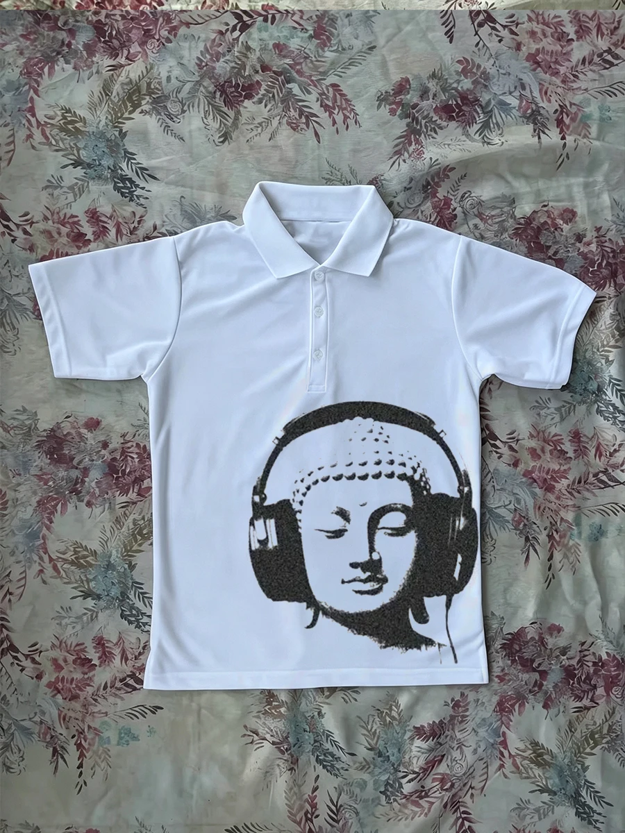 Polo Shirts Vintage Meme Humor Graphic Y2k Hip Hop Men's Golf Shirts Streetwear Aesthetic Tee Minimalist Fashionable T Shirts