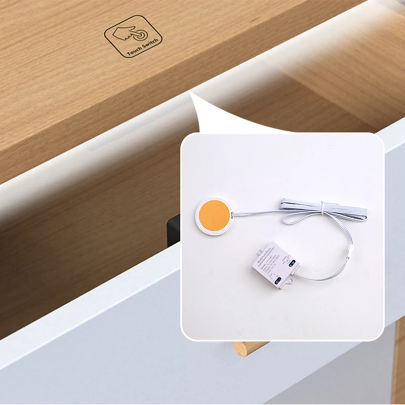 85V-265V AC LED Touch Switch , for Hidden Cabinet Installation, Can Penetrate 40MM Thickness Wood Touch Sensor-A32R
