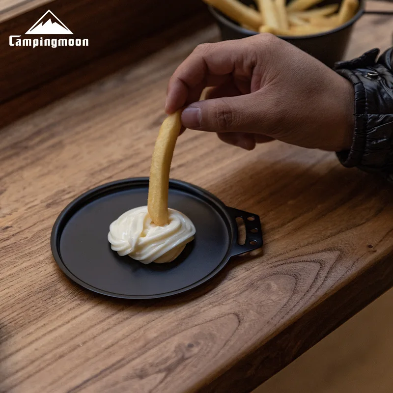 BKS-SG طبق عشاء سميك من الفولاذ المقاوم للصدأ غمس غطاء طبق معدات التخييم في الهواء الطلق وعاء سيلاه غطاء وعاء من التيتانيوم #2