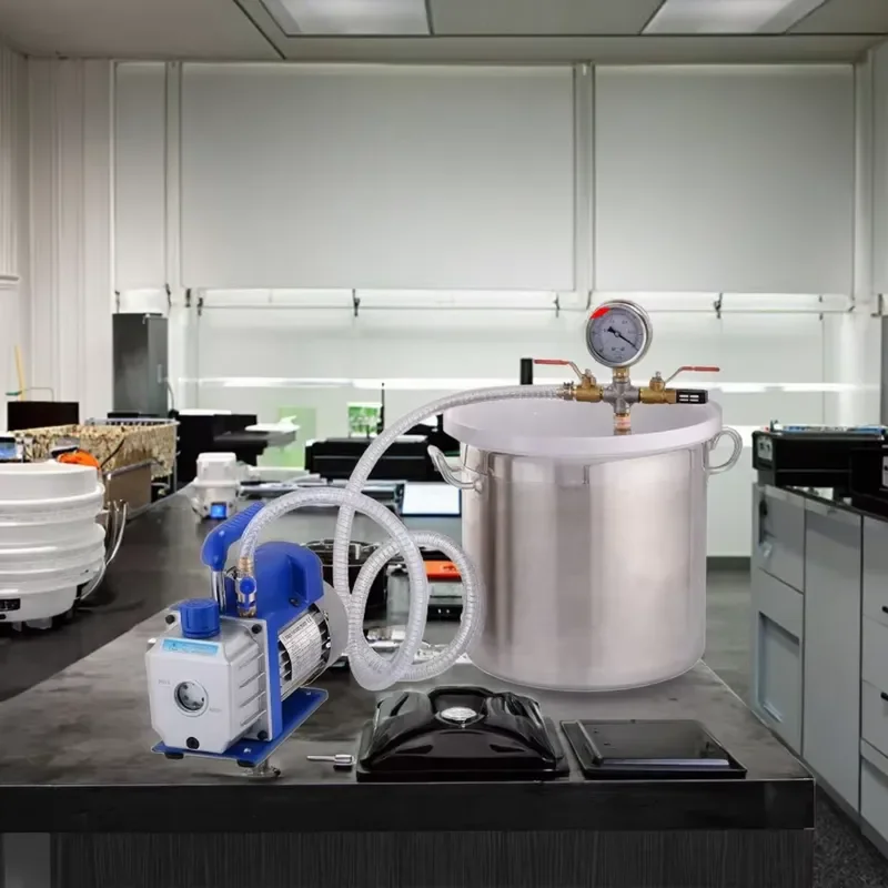 Stainless Steel Vacuum Defoaming Barrel Sealed Tank Silicone Chassis Stable Wood Equipment