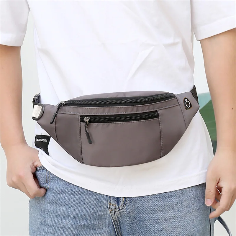 Men's Breast Package Waterproof Outdoor Sports Bag Oxford Cloth Pouch Korean-Style Waist Bag Fanny Pouch Crossbody Male Bags