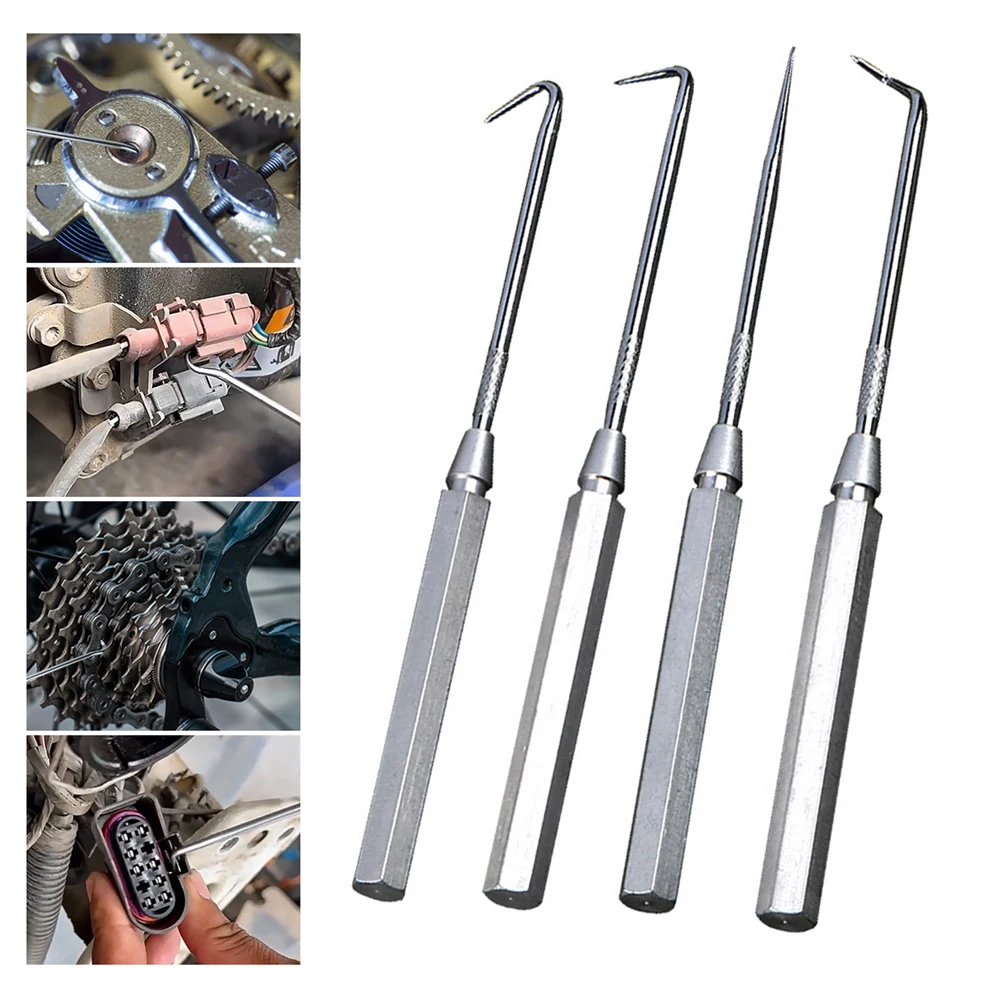 4pcs 150mm O-rings Special-shaped Tool Hook Bike Fork Oil Seal Hook Bicycles Remover Body Installer Slotted Socket Wrench