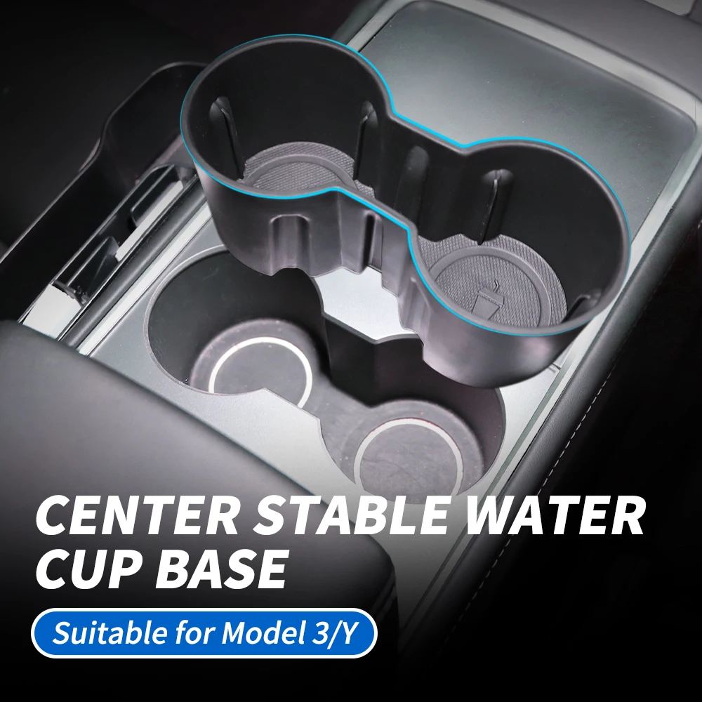 

Water Cup Holder Storage Box For Tesla Model 3 Model Y 2021 2022 Storage Box Console Cup Holder Storage Box Car Interior Supplie