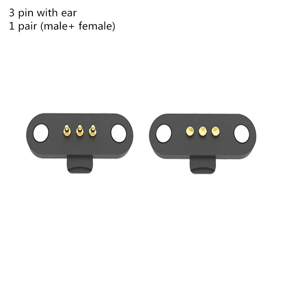 2/3/4/5P 12V 1A Magnetic Pogo Pin Connector Pogopin Male Female 2.5 MM Spring Loaded DC Power Socket 60G Elastic Force