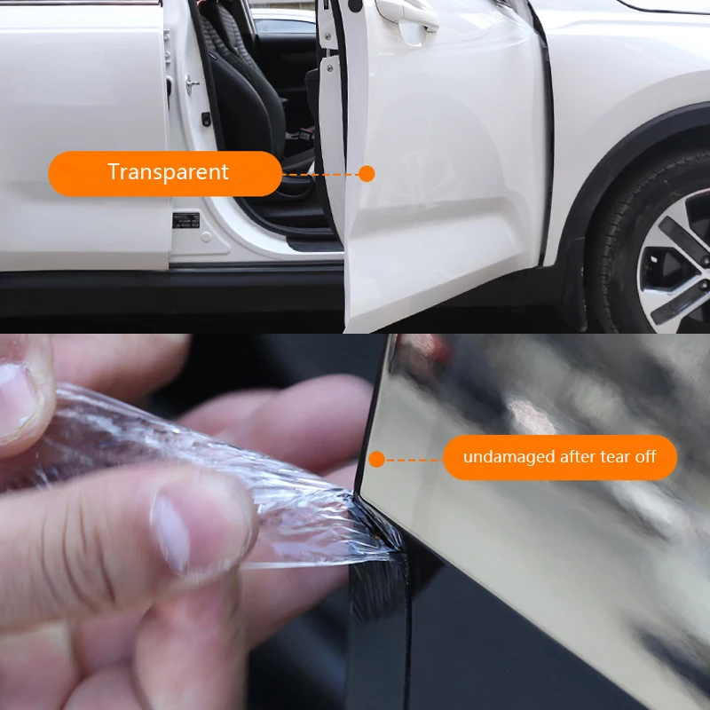 Car Door Protector Stickers Anti Scratch Transparent Nano Tape Auto Trunk Sill Scuff Protector Film Door Edge Protective