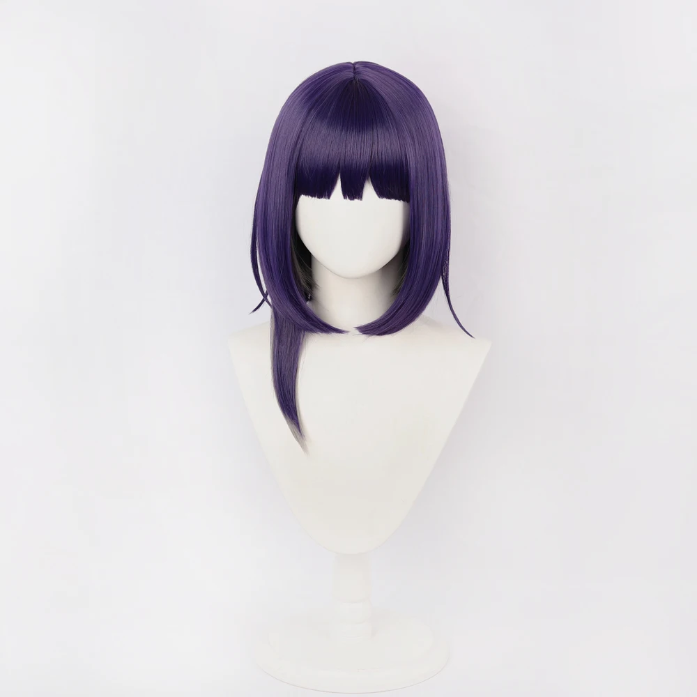 Perruque de Cosplay Anime The Hundred Line Ima Tsukumo, cheveux courts violets, dernière académie de défense, accessoires de fête de carnaval d'halloween pour femmes