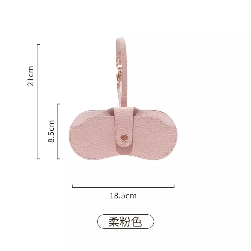 Enlarged Embossed Glasses Cover Cute Hanging PU Leather Sunglasses Reading Glasses Storage Bag Portable Travel Eyewear Holder