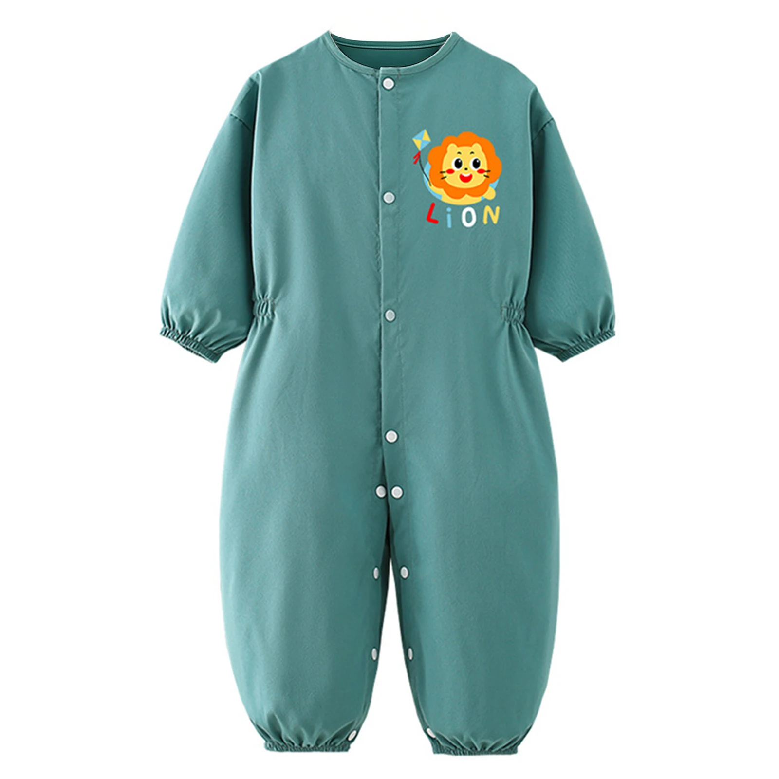 

Детский комбинезон-накидка для мальчиков и девочек, защитный от грязи, с длинным рукавом, для ползания, игр на улице и при еде