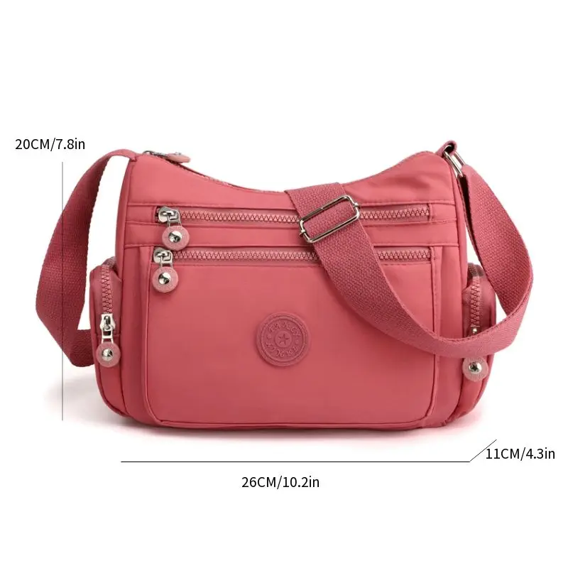 Women Shoulder Bag Handbag Nylon Waterproof CrossBody Bag Ladies Messenger Bag