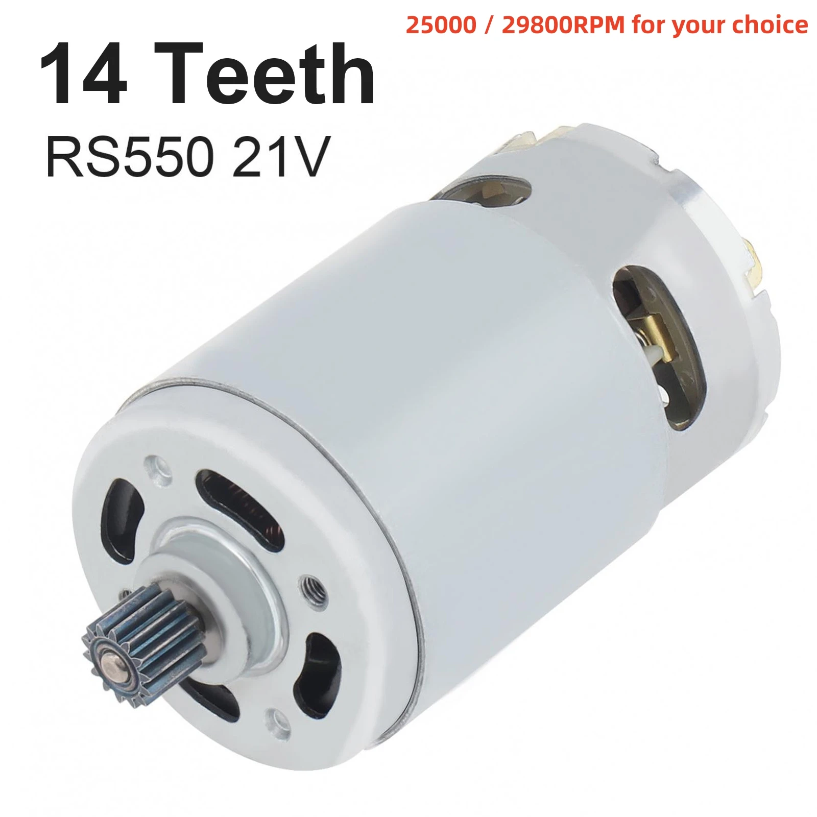 

RS550 DC Motor 8.2mm 14Teeth Gear 25000RPM Electric Saw Micro Motor for Reciprocating Saw / Rechargeable Hand Saw/Electric Drill