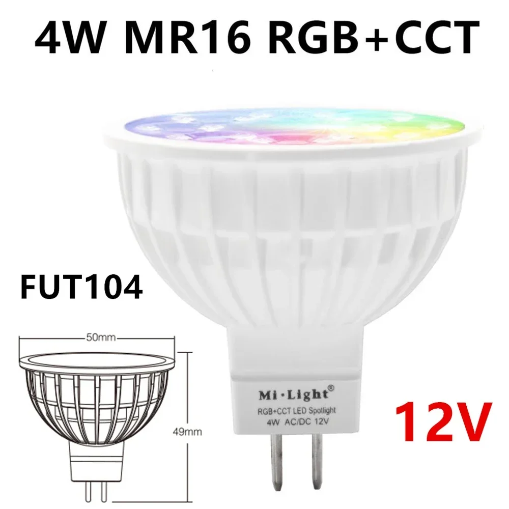 جديد MR16 GU10 E14 E27 Miboxer 2.4G Led لمبة مصباح ليد 4 واط 5 واط 6 واط 9 واط 12 واط CCT RGB + CCT اللاسلكية واي فاي التحكم عن بعد LED الأضواء #5