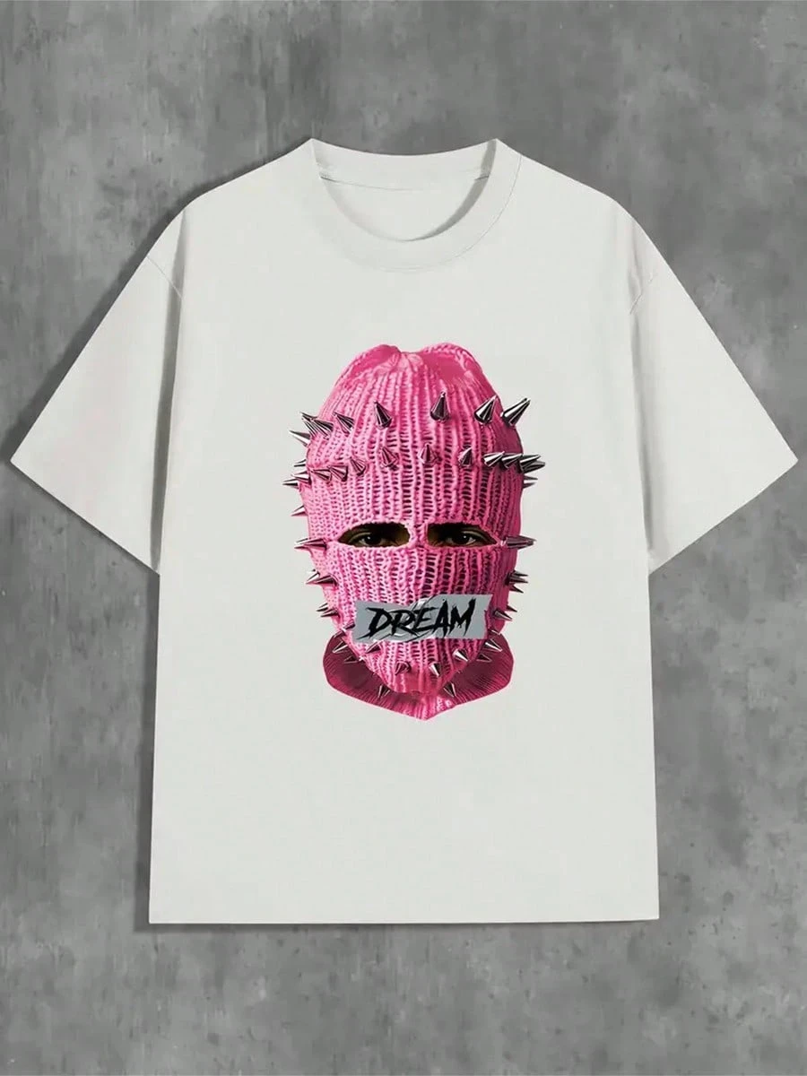 تي شيرت هيب هوب عالي الشارع بتصميم فريد ومتخصص Y2k من القطن الخالص للصيف بأكمام قصيرة للرجال والنساء #5