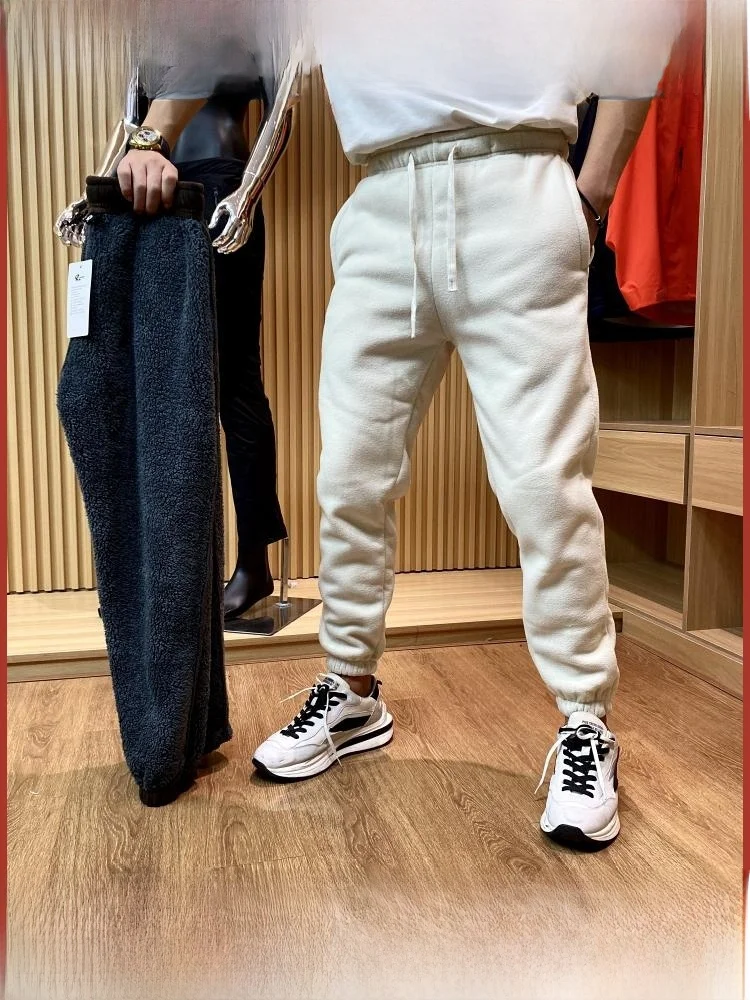 

Thi Coral Fce мужские зимние брюки для отдыха двусторонние теплые уличные брюки с прямыми штанинами и длинными брюками молодежные активные брюки