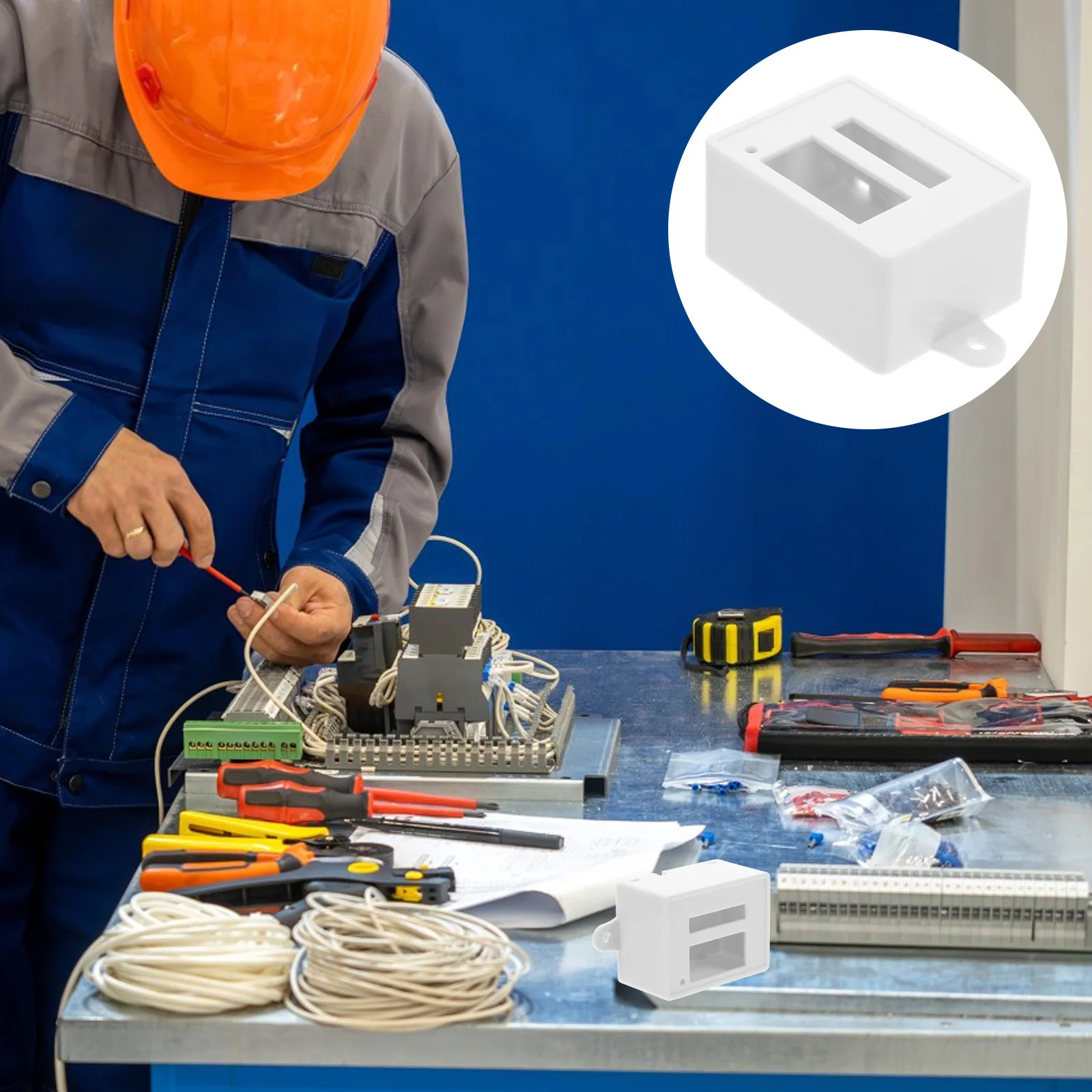 

3Pcs Weatherproof Electrical Box Sturdy Plastic Enclosure for Various Devices Home Office Commercial Spaces Plastic Enclosure