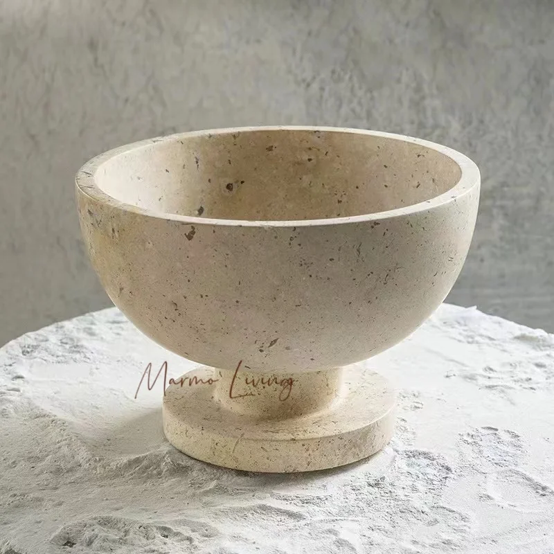 Moderne einfache Marmor Obstteller Dekoration Modell Zimmer Couchtisch Tisch Ablagefach Desktop Home Dekoration