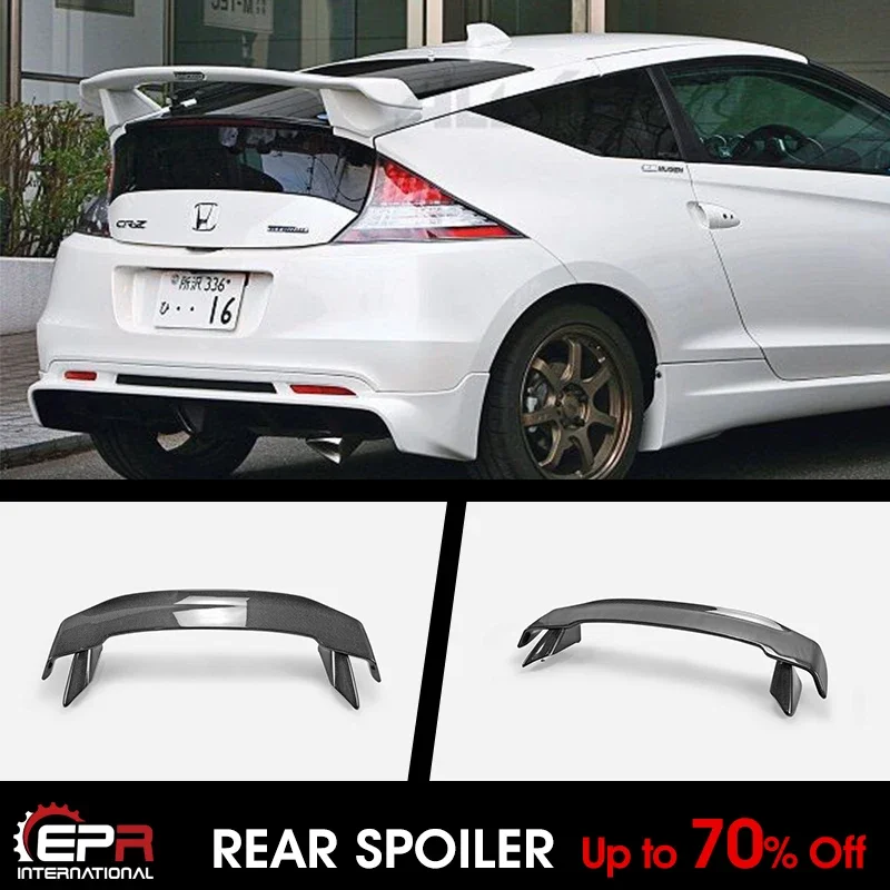 

Для Honda CR-Z ZF1 MU стиль карбоновый глянцевый задний спойлер крыша крыло внешние аксессуары обвесы комплекты