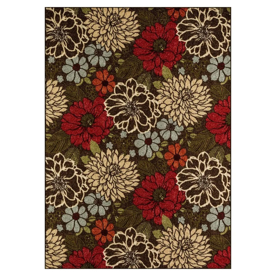 Mainstays Sorbet Floral Farmhouse Multicolor Indoor Area Rug 5' x 7'