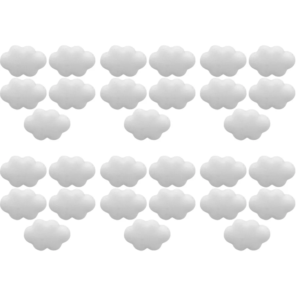 

30pcs Creamy White Cloud Pushpins Thumb Tacks Cute Cartoon Resin Pegs for Cork Board Decor Bulletin Wall DIY Crafts